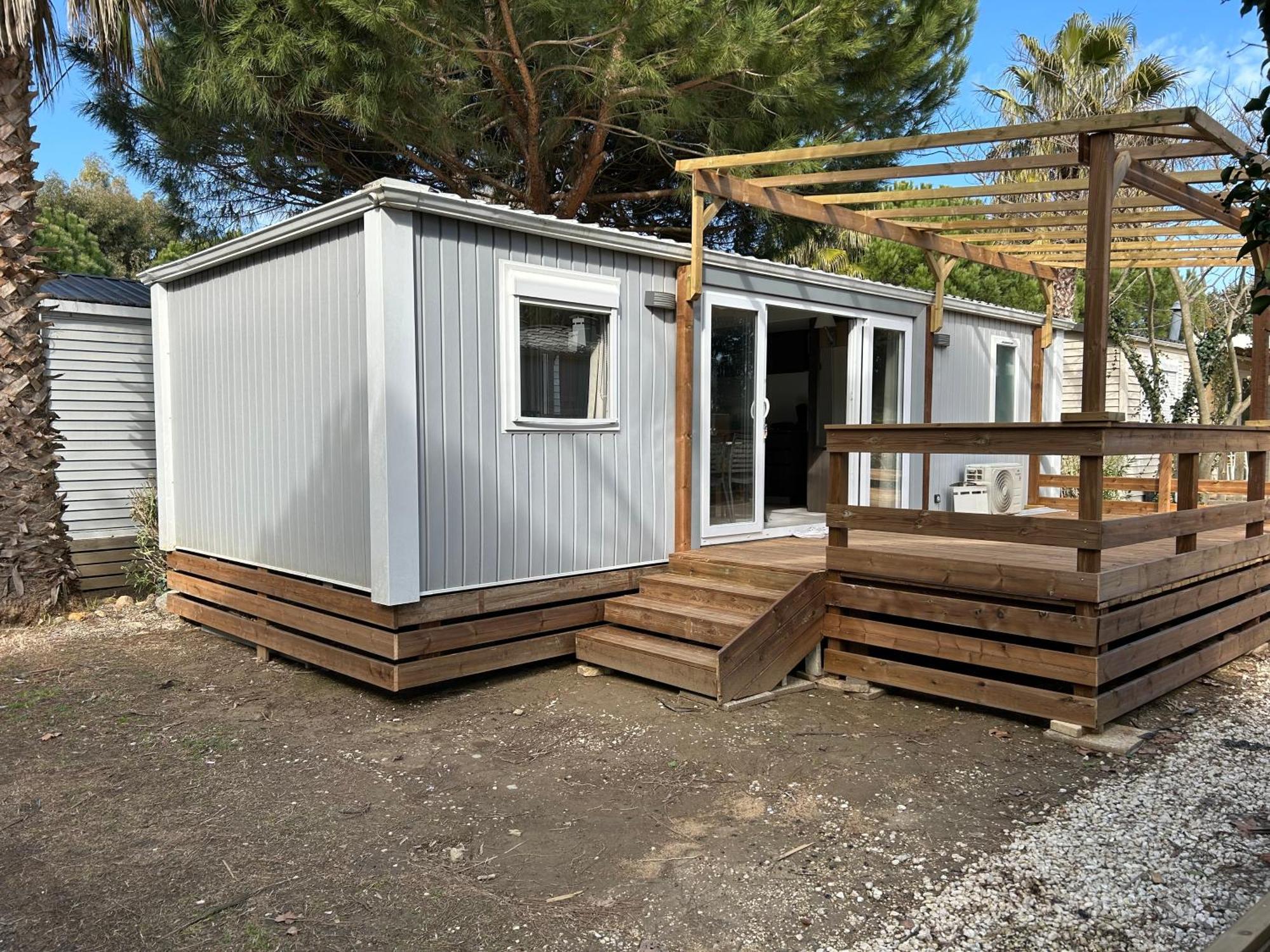 Mobile Home Sirene Luxe Camping Le Bosc 4 Etoiles 3 Chambres แซงต์-ซีเปรียง ภายนอก รูปภาพ