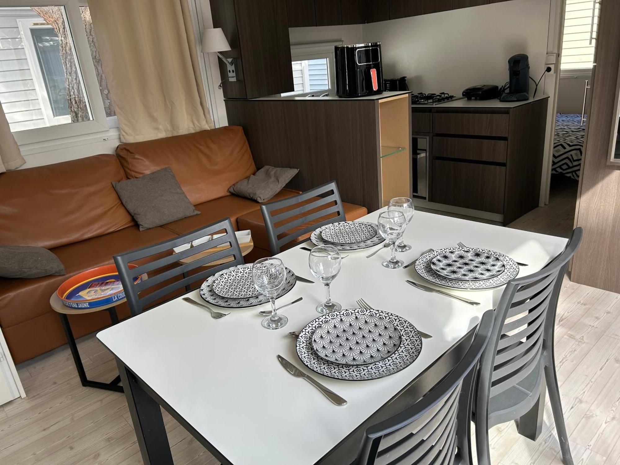 Mobile Home Sirene Luxe Camping Le Bosc 4 Etoiles 3 Chambres แซงต์-ซีเปรียง ภายนอก รูปภาพ